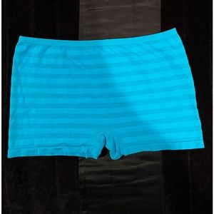 NWOT Jockey Blue Striped Boy Short Panties Size 8